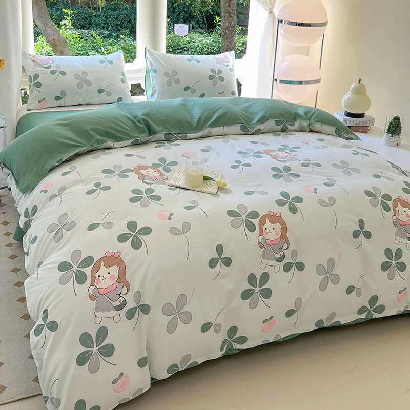 Playful Cartoon-Themed Bedding Ensemble Homeandso