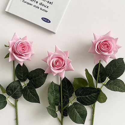 Realistic Faux Rose Stem Arrangement