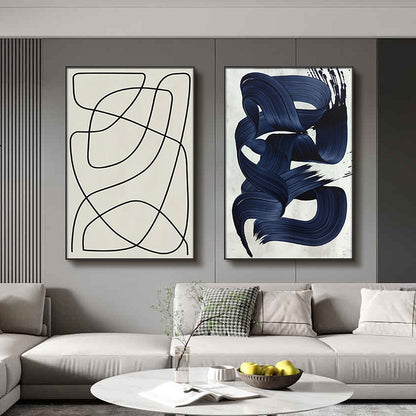 Abstract Brushstroke Wall Art Homeandso
