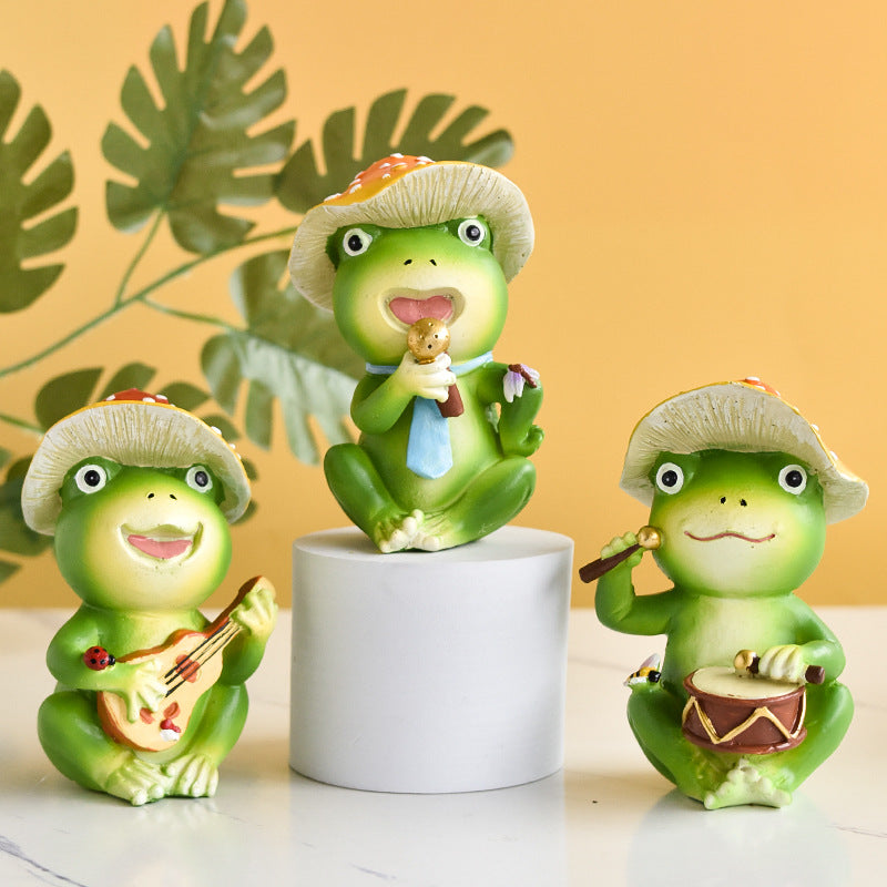 Elegant Yoga Frog Sculpture Homeandso
