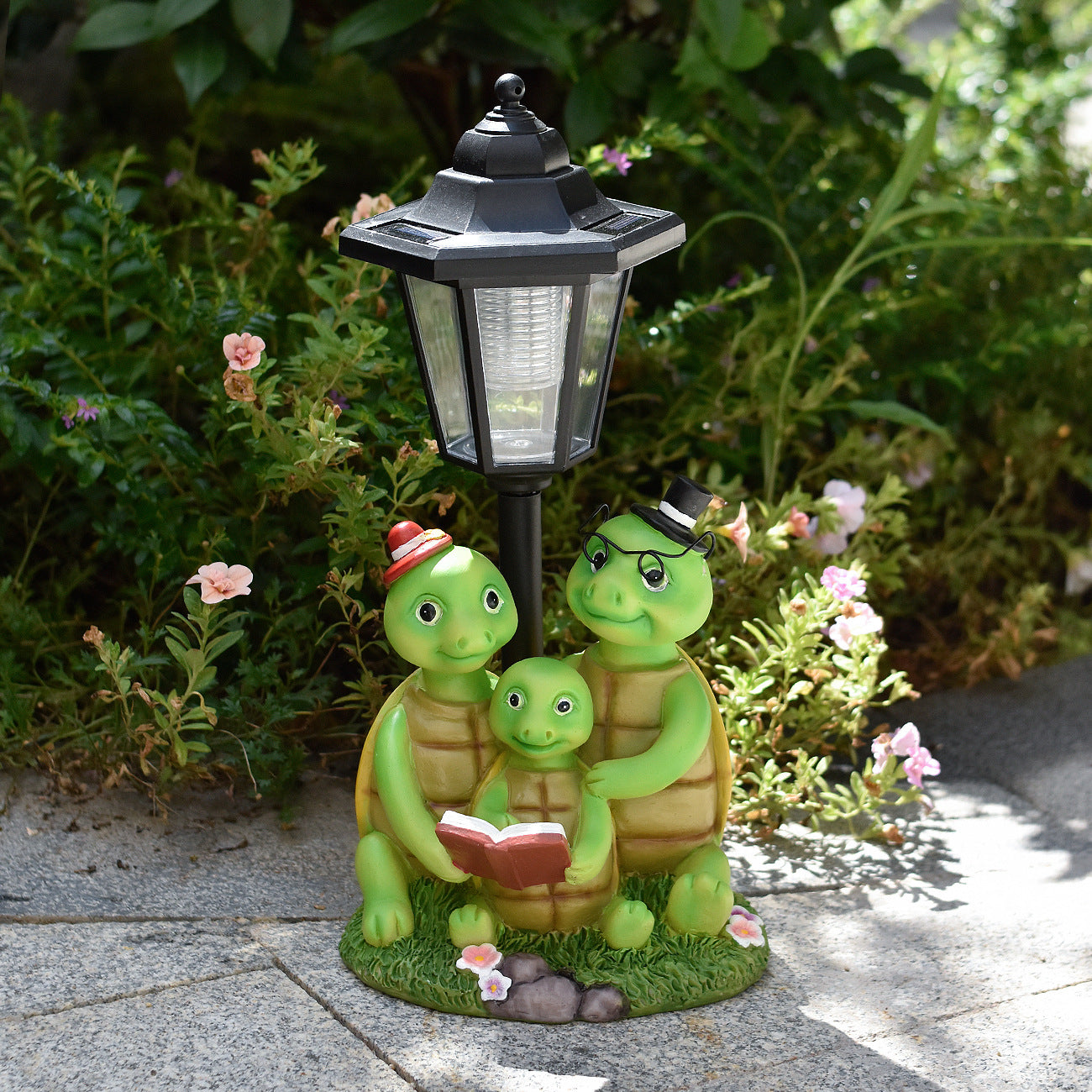 Decorative Turtle Family Lantern Homeandso
