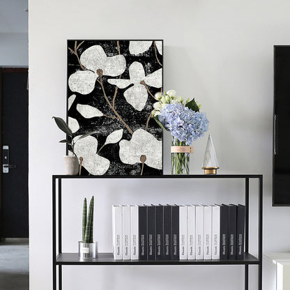 Abstract Floral Canvas Art Print Homeandso