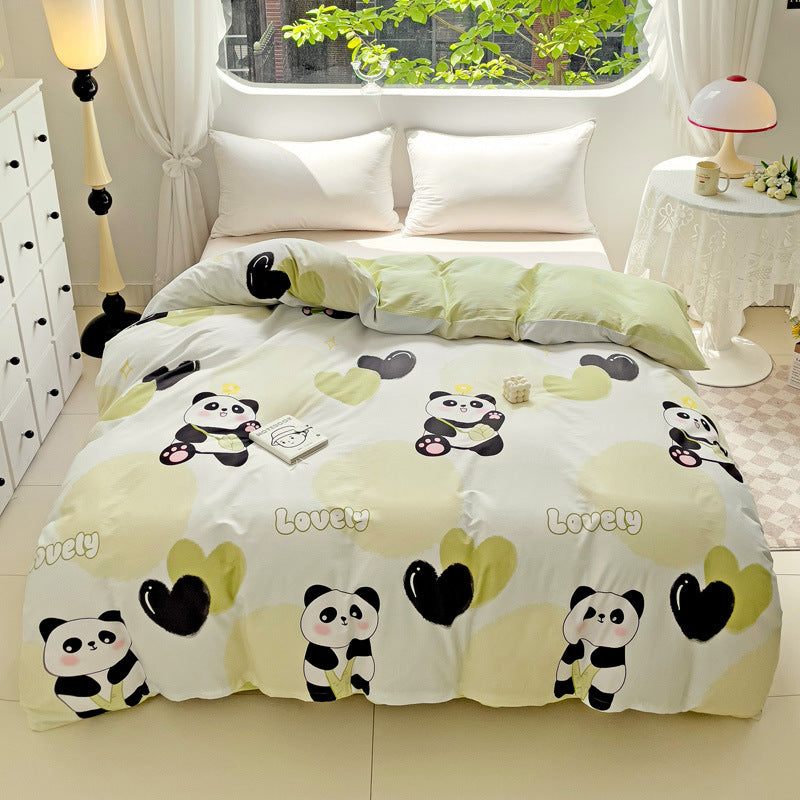 Playful Heart Pattern Duvet Cover Set Homeandso