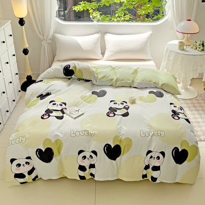 Playful Heart Pattern Duvet Cover Set Homeandso