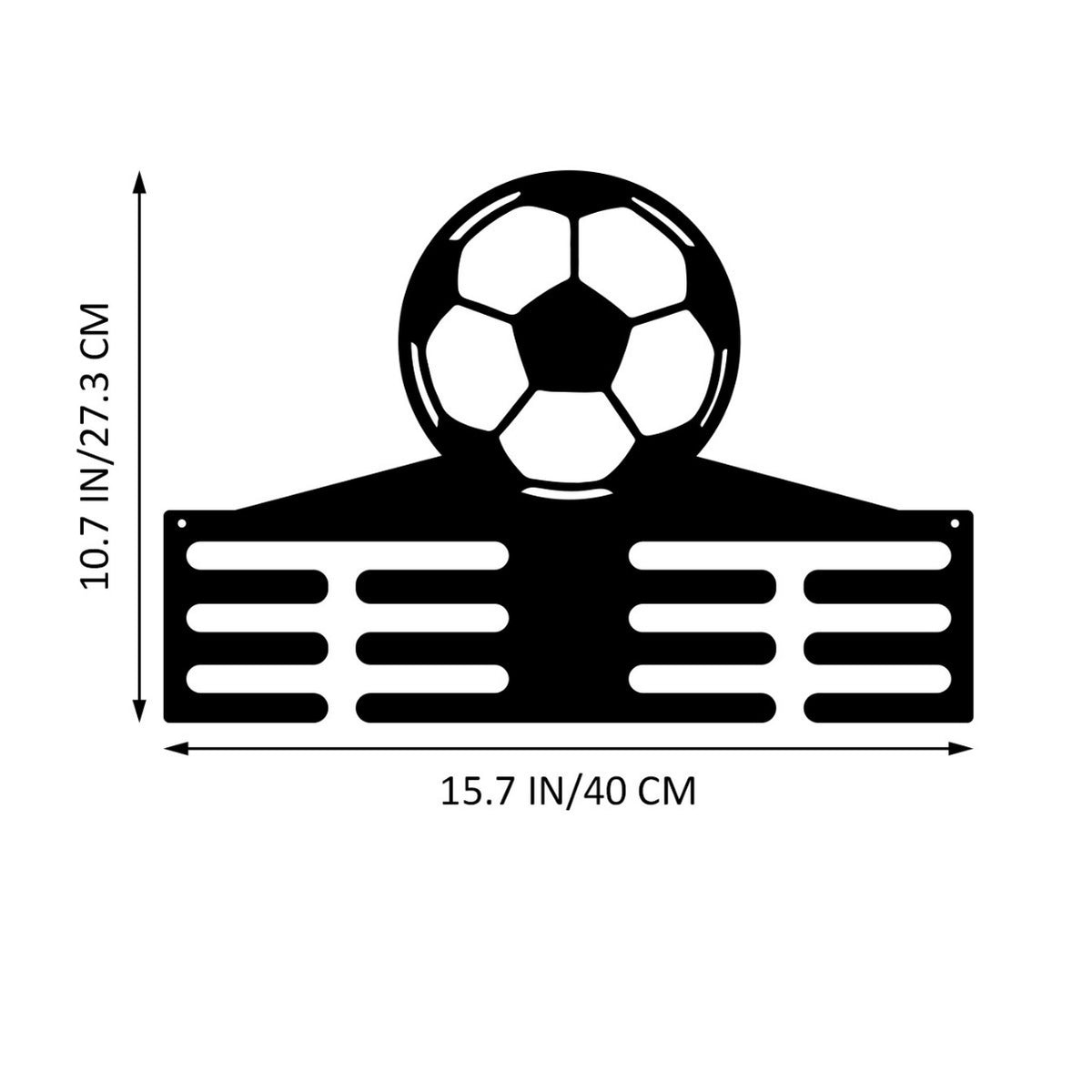Soccer-Themed Wall Storage Rack Homeandso