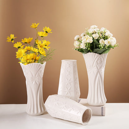 Homeandso Decorative Star Pattern Ceramic Vase