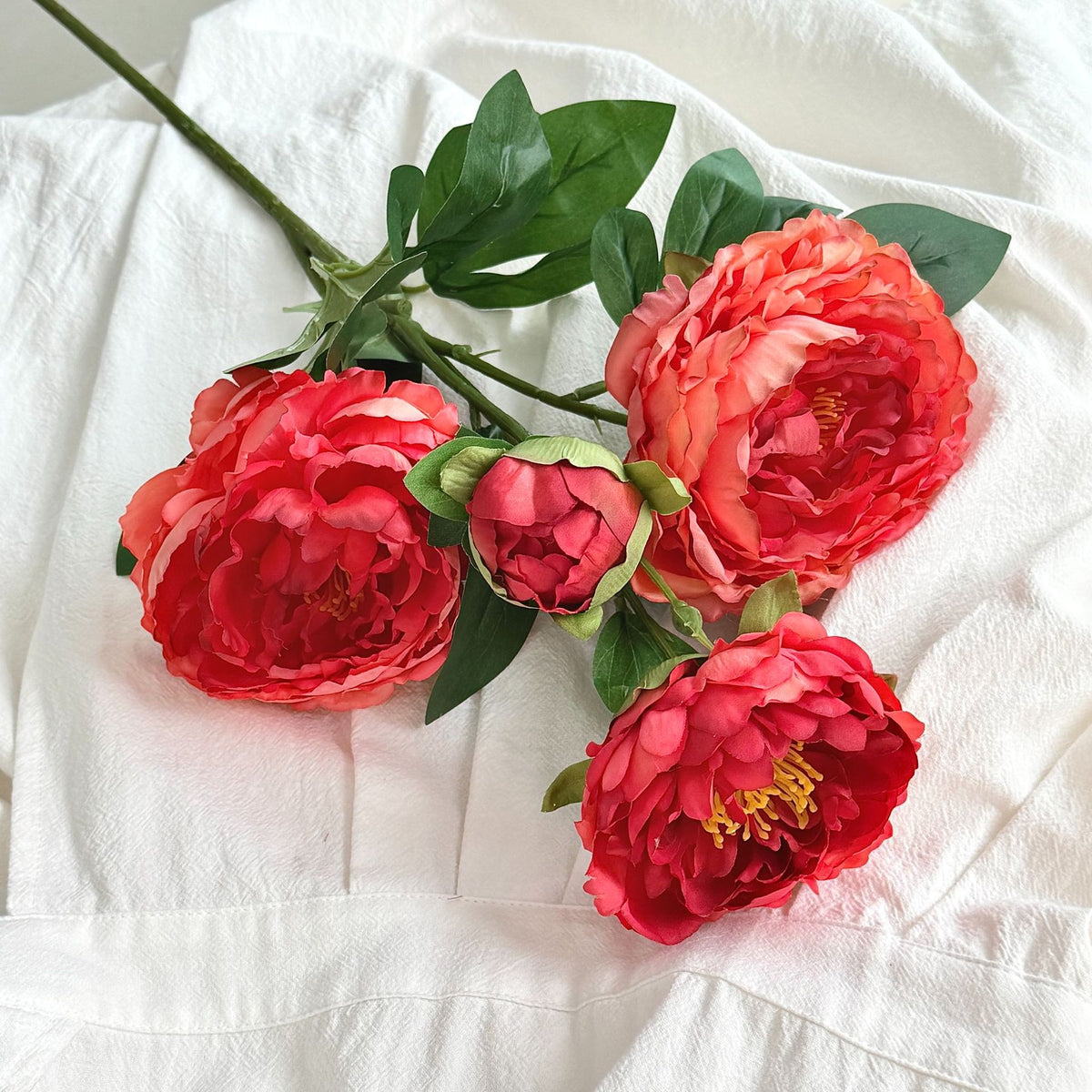 Lifelike Peony Floral Arrangement