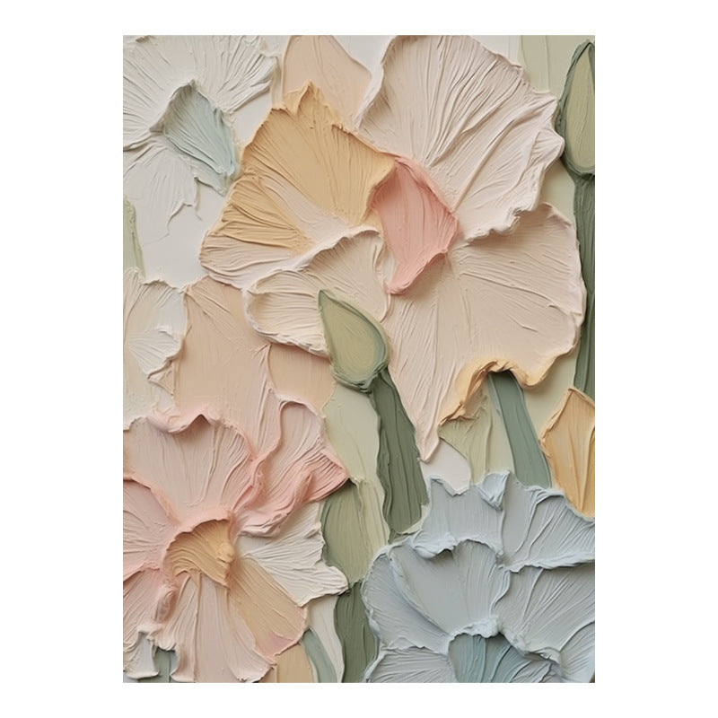 Textured Floral Relief Canvas Artwork Homeandso