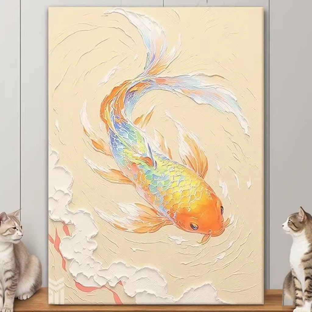 Artistic Koi Fish Canvas Wall Art Homeandso