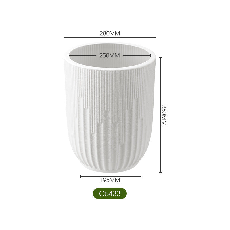 Ribbed Ceramic Planter Homeandso