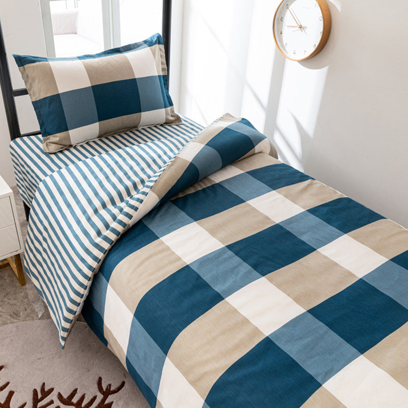 Modern Plaid Bedding Set Homeandso