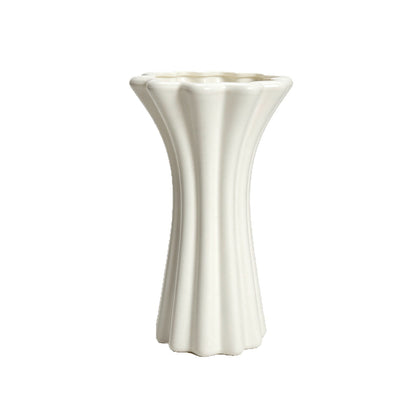 Modern Fluted Ceramic Vase