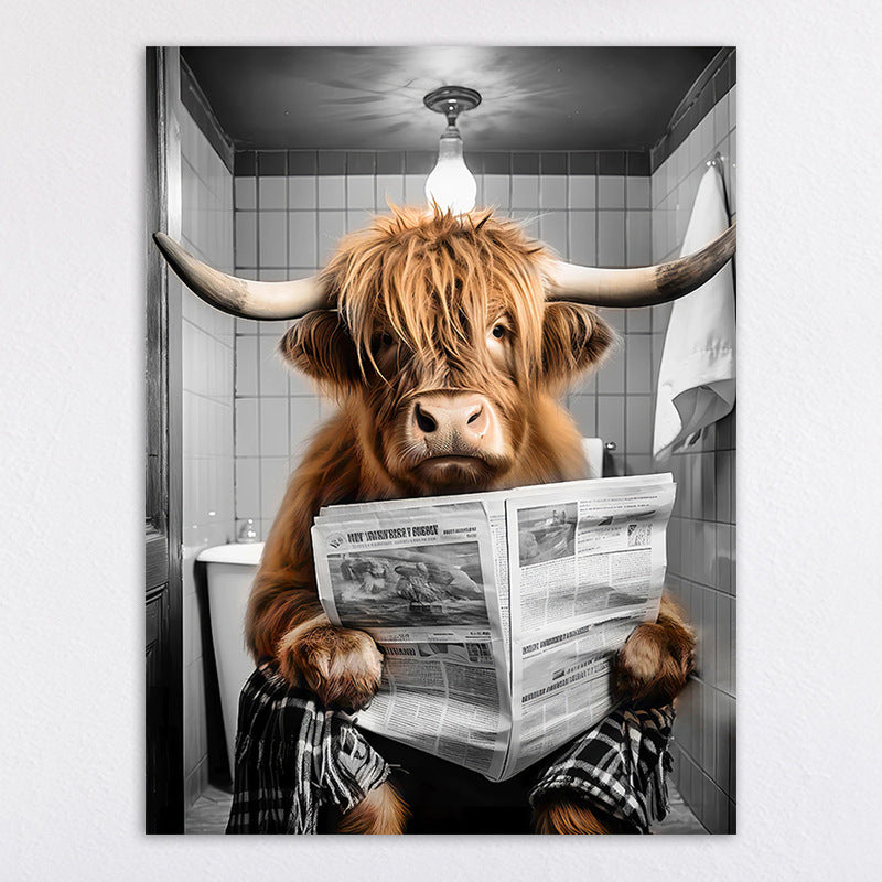 Humorous Animal-Themed Wall Art Print Homeandso