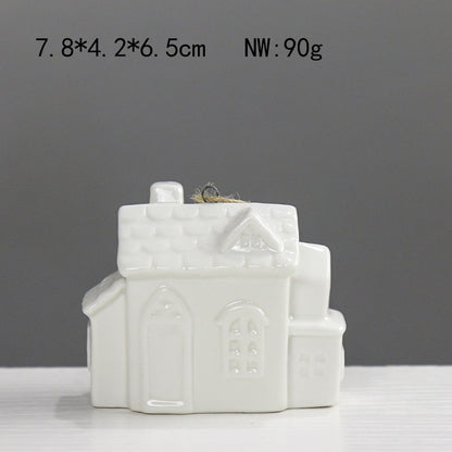 Home Decor Ceramic House Figurine Homeandso