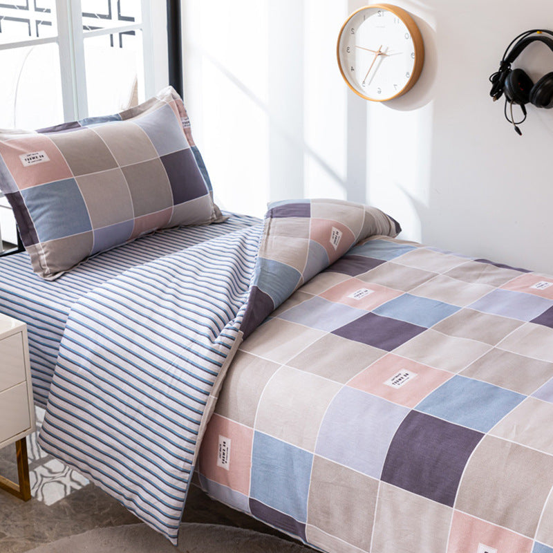 Modern Plaid Bedding Set Homeandso