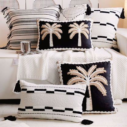 Decorative Palm Tree Pattern Throw Pillow