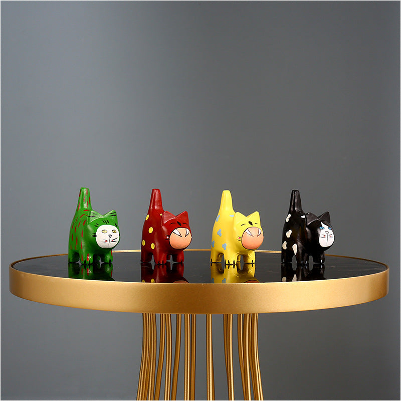 Decorative Cat Figurines Homeandso