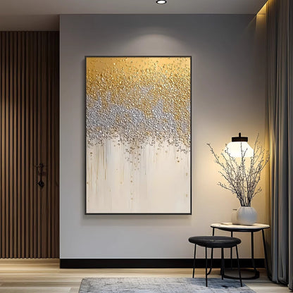 Textured Abstract Drip Canvas Artwork Homeandso