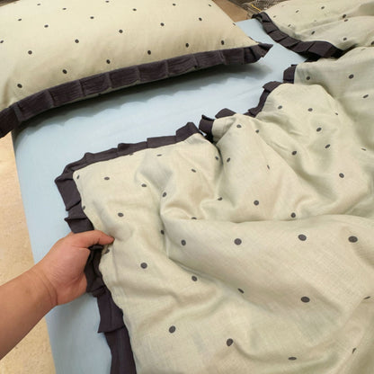 Decorative Stylish Polka Dot Bedspread Homeandso
