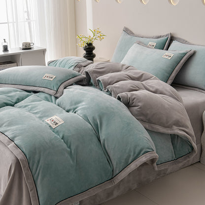 Plush Velvet Comforter Set