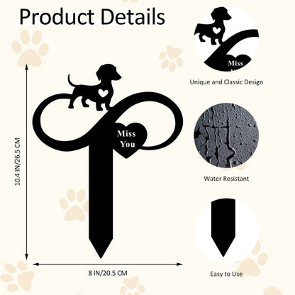 Decorative Pet Paw Garden Stake Homeandso