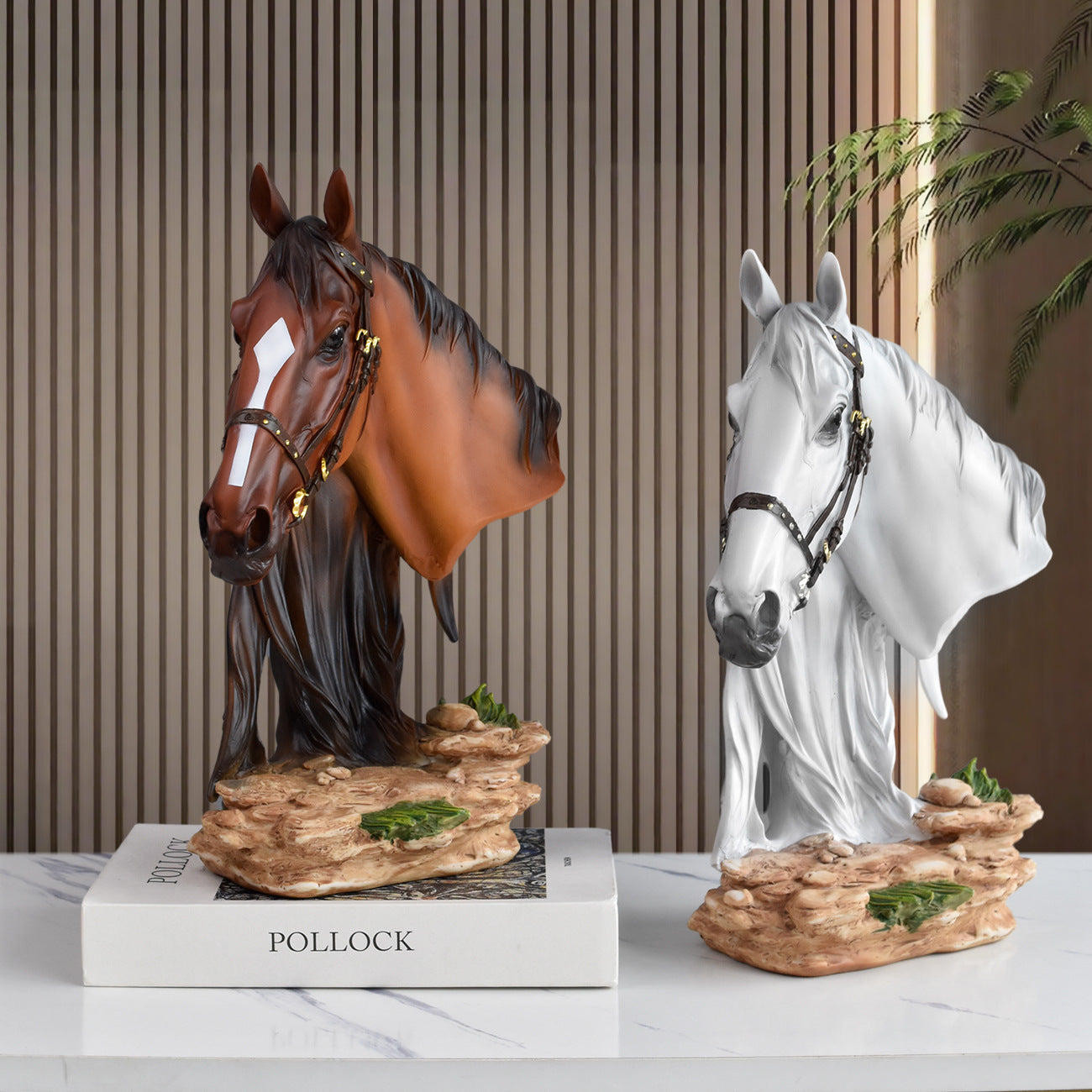Elegant Horse Bust Sculpture Homeandso