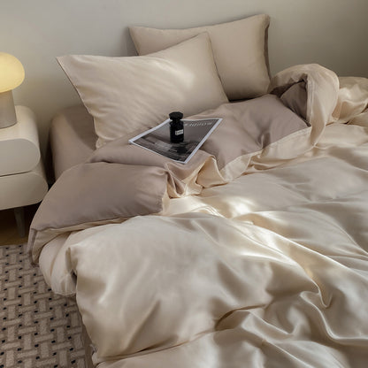 Luxurious Silk Duvet Cover Set Homeandso