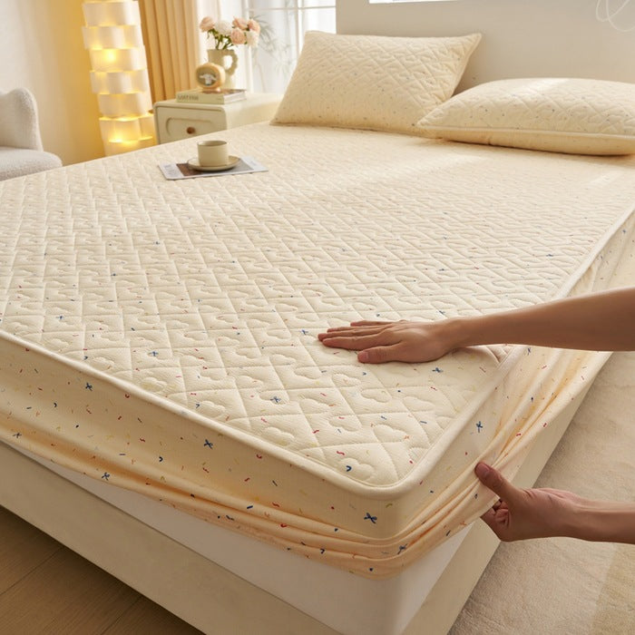 Decorative Quilted Mattress Protector Homeandso