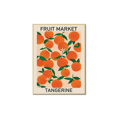 Framed Citrus Themed Botanical Wall Art Homeandso