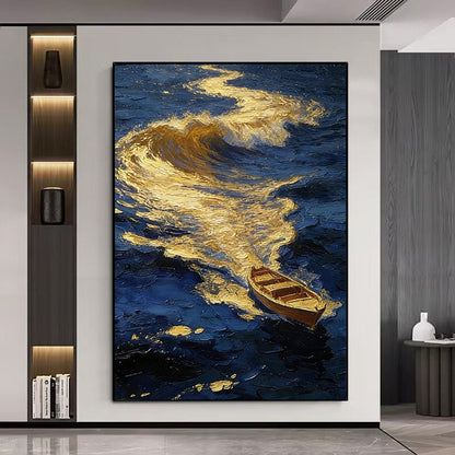 Impressionist Ocean Wave Canvas Art Homeandso