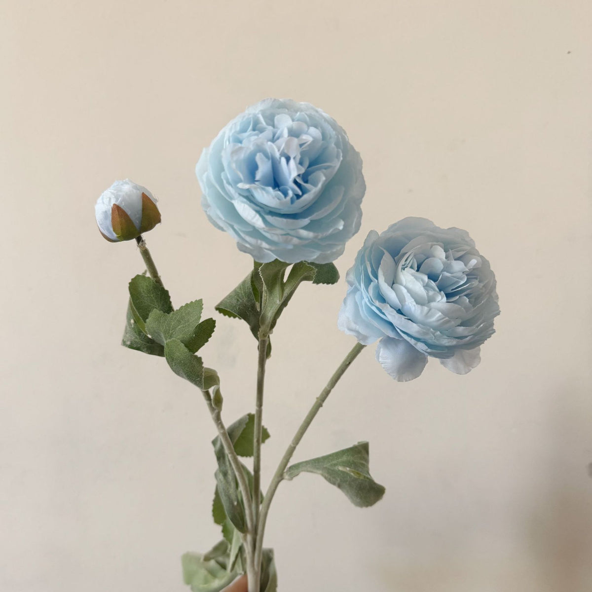 Realistic Faux Ranunculus Floral Arrangement