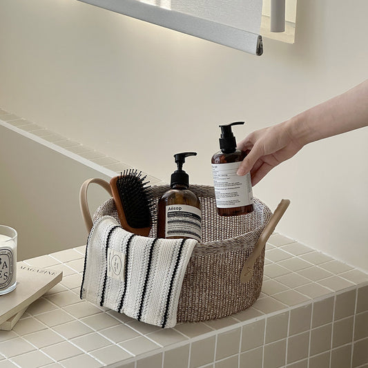 Woven Bathroom Storage Basket
