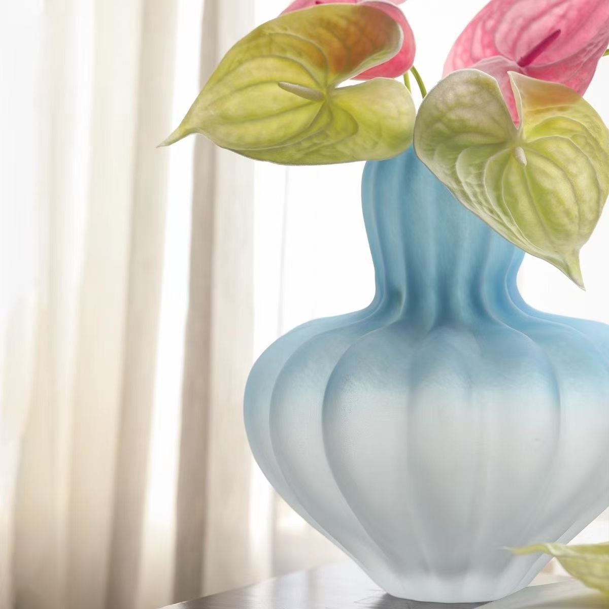 Dekorative Glas Kunst Vase