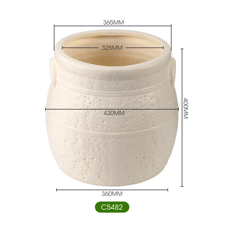 Textured Ceramic Flower Planter Homeandso