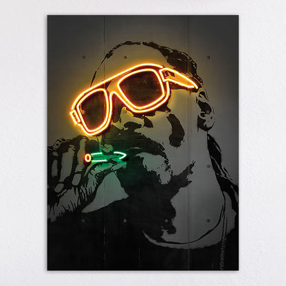 Neon Illumination Street Art Print Homeandso