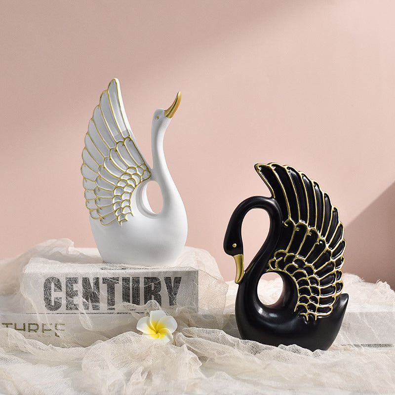 Decorative Swan Figurine Homeandso