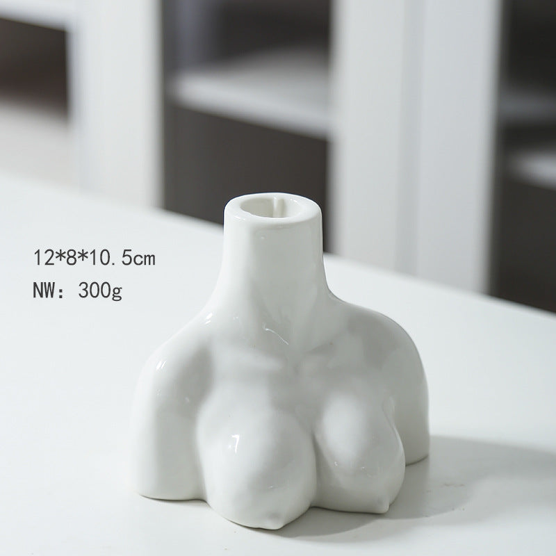 Artistic Ceramic Body-Shaped Vase