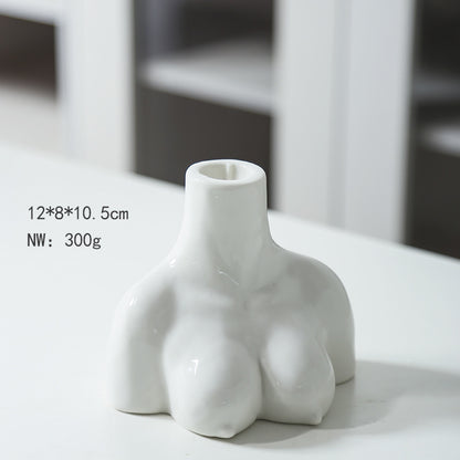 Artistic Ceramic Body-Shaped Vase