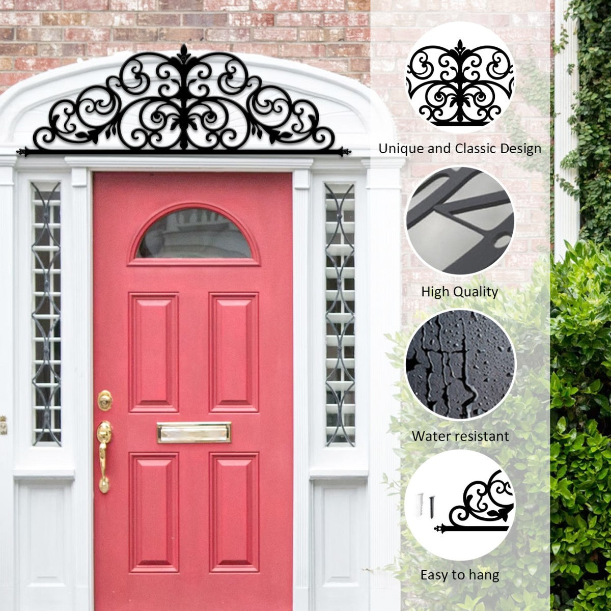 Home Décor Elegant Scrollwork Metal Wall Art Homeandso