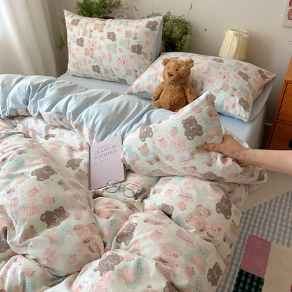Playful Cartoon Duvet Cover Set Homeandso