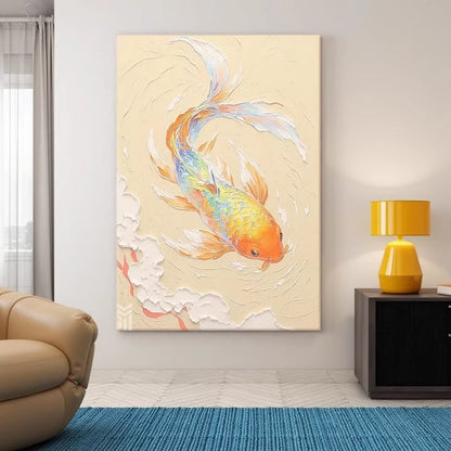 Artistic Koi Fish Canvas Wall Art Homeandso