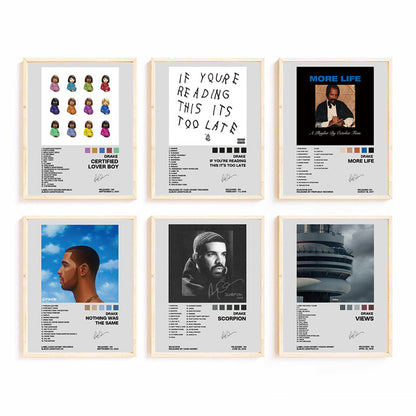 Retro Music-Themed Art Print Set Homeandso