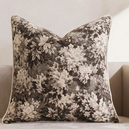 Floral Jacquard Decorative Pillow