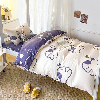 Whimsical Floral Print Duvet Cover Set