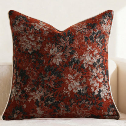 Floral Jacquard Decorative Pillow