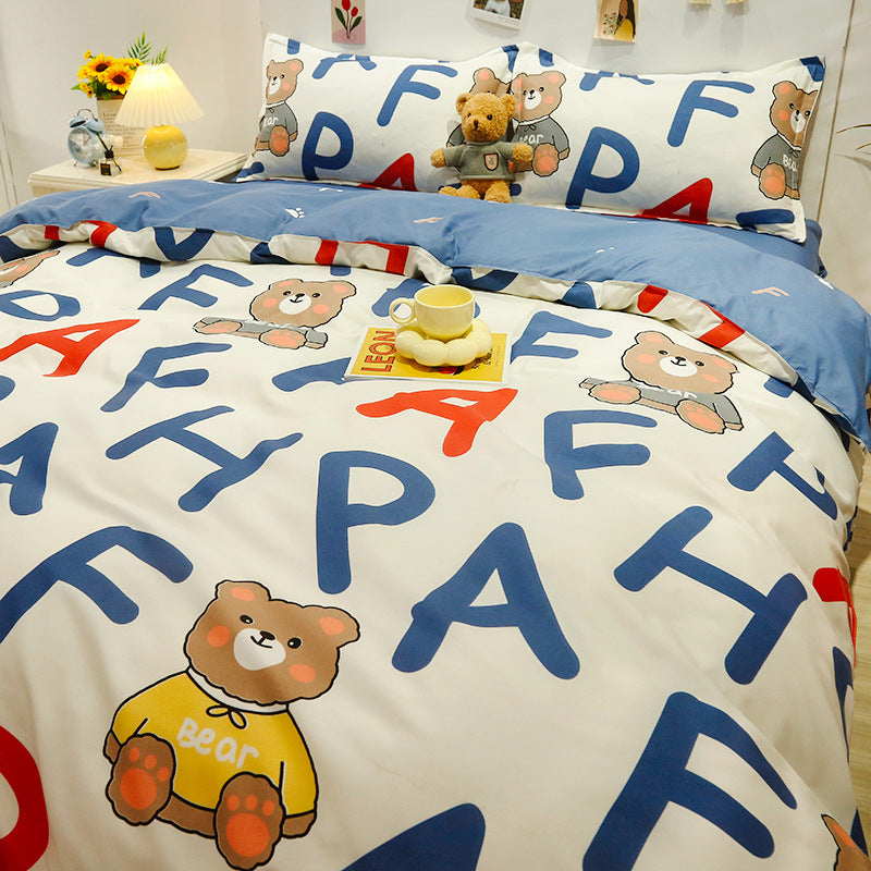 Fun Cartoon-Themed Duvet Cover Set Homeandso