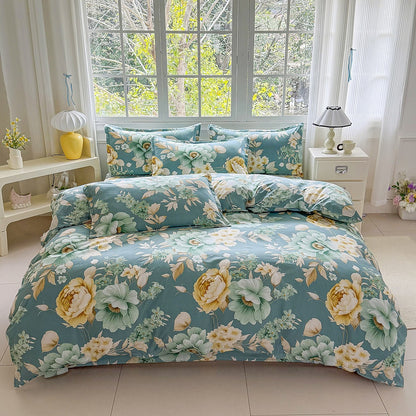 Luxury Floral Print Bedding Set