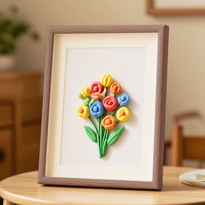 Floral Relief Art Frame