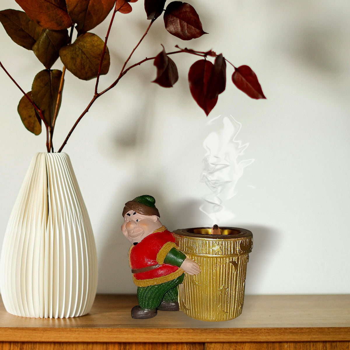 Decorative Trash Can Figurine Homeandso