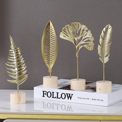 Decorative Metal Leaf Sculpture Homeandso